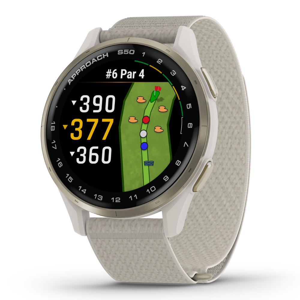 Cream Gold Aluminium Bezel with Ivory ComfortFit Nylon Band