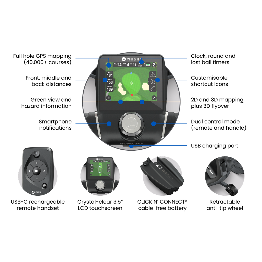 Motocaddy M7 GPS Remote Electric Golf Trolley - 26 - Image 9