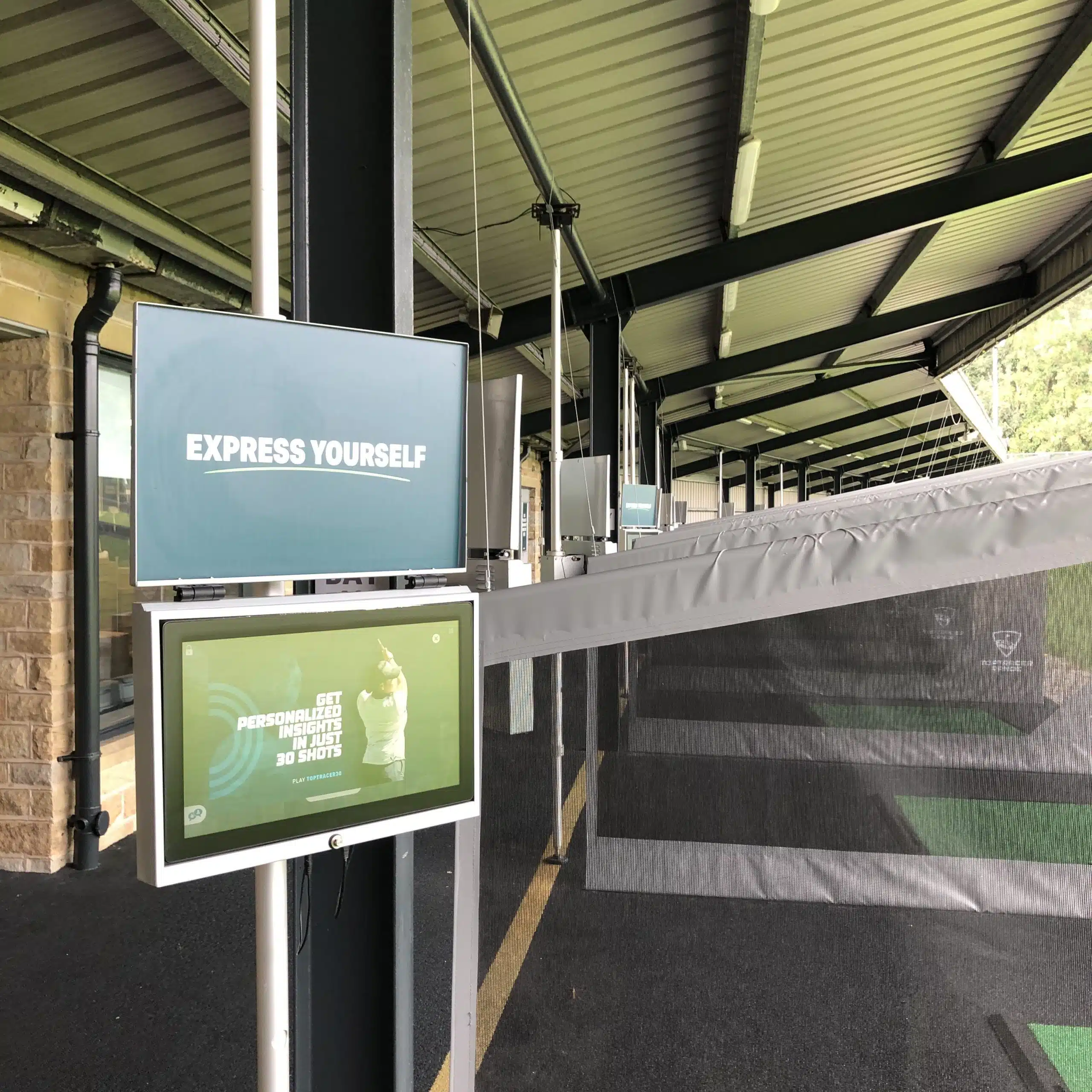 Toptracer range at the Express Golf Centre
